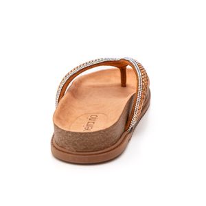 Chinelo Beira Rio Casual Feminino Flat 8524.108.28993 Caramelo