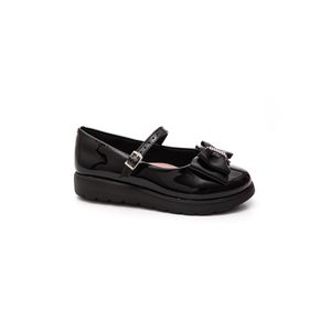 Sapatilha Molekinha Verniz Juvenil Menina Fivela 2586.101 Preto