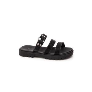 Chinelo Molekinha Rasteira Juvenil Menina Tratorado 2344.141 Preto