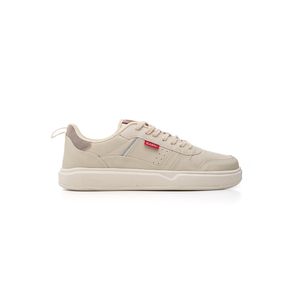 Tênis Zapy Casual Masculino Cadarço Couro Ecológico 7275 Off-White
