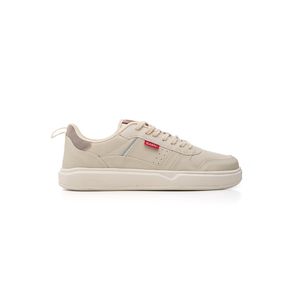 Tênis Zapy Casual Masculino Cadarço Couro Ecológico 7275 Off-White