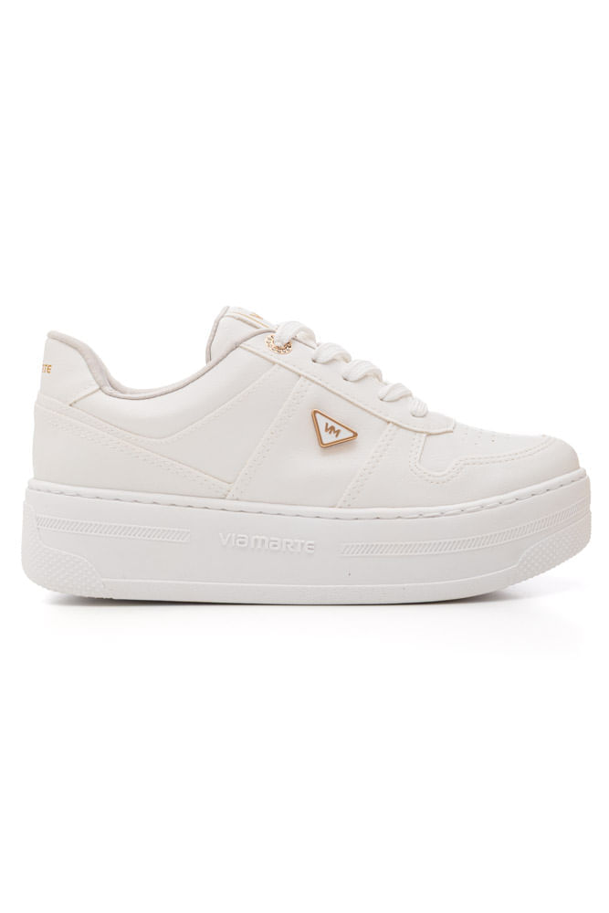 Tênis Via Marte Casual Feminino Napa 211-003-01 Branco