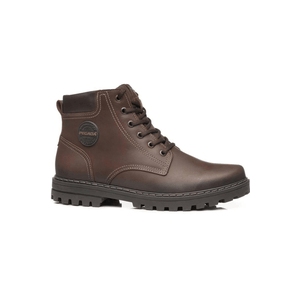 Bota Pegada Coturno Masculina Couro 181510-04 Marrom