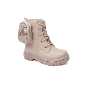 Bota Nilqi Coturno  Juvenil Menina Mini Bolsa Lateral 1510.6.03 Rosa