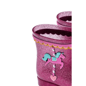 Bota Charmosinha Galocha Bebe Menina Unicórnio 2213 Pink