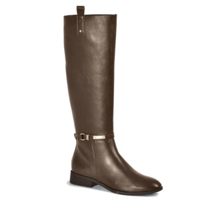 Bota Via Marte Cano Longo Feminina Salto Baixo 085-010-01 Marrom