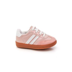 Tênis Billiboo Casual Infantil Menina Cadarço Kr156 Rosa