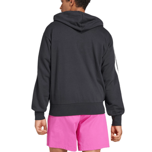 Jaqueta Adidas Essentials Três Listras Masculina Capuz Jd1877 Preto