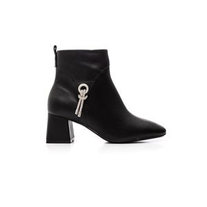 Bota Vizzano Cano Curto Feminina Salto Bloco 3098.106 Preto