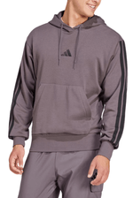 Blusao-Adidas-Essentials-3-Stripes-Capuz-Je6365-Cinza