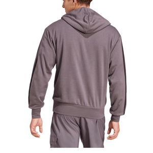 Moletom Adidas Essentials 3-Stripes Masculino Capuz Je6365 Cinza