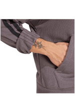Blusao-Adidas-Essentials-3-Stripes-Capuz-Je6365-Cinza