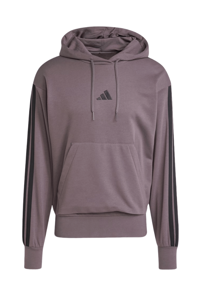 Blusao-Adidas-Essentials-3-Stripes-Capuz-Je6365-Cinza