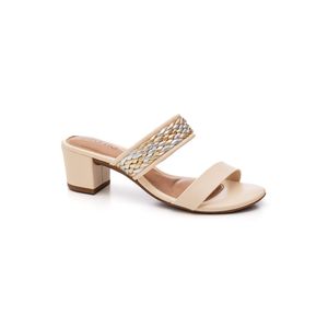 Tamanco Beira Rio Salto Baixo Feminino 8246.1209.29331 Off-White