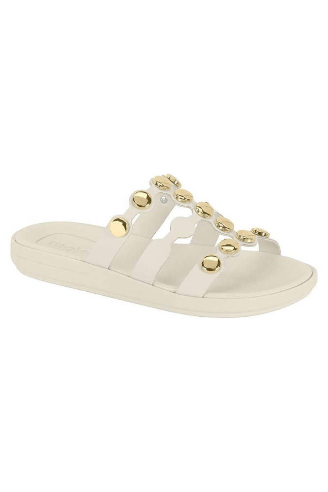 Chinelo Moleca Rasteira Feminino Napa 5525.105.9569 Off-White