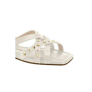 Sandália Moleca Rasteira Feminina Elástico 5462.140.29564 Off-White