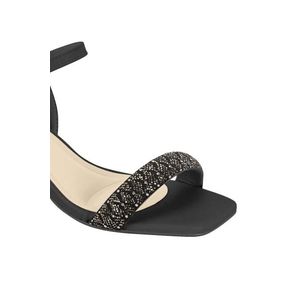 Sandália Moleca Salto Taça Feminina Strass 5523.102.28997 Preto