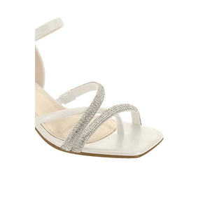 Sandália Moleca Salto Taça Feminina Strass 5523.102.28997 Off-White