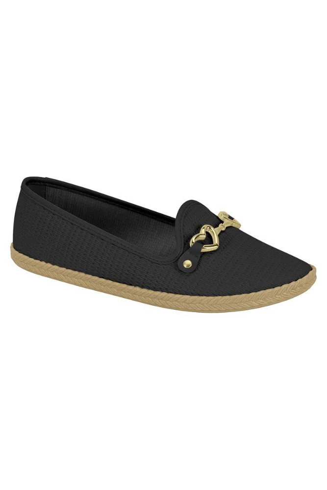 Sapatilha Moleca Casual Feminina Slipper 5287.1002 Preto