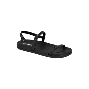 Sandália Moleca Rasteira Feminina Fivela 5540.102.22669 Preto