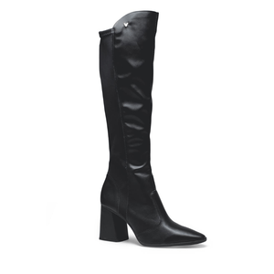 Bota Mississipi Cano Longo Feminina Bico Fino Me822-01 Preto