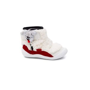 Tênis Klin Cano Alto Infantil Menina Velcro 364.002-181 Branco