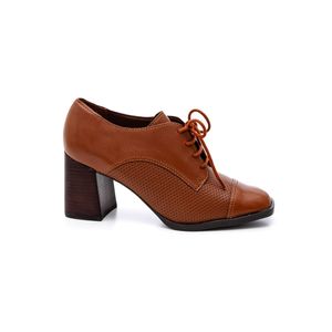 Sapato Bottero Oxford Feminino Couro Atanado Napoli  369103 Caramelo