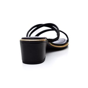 Tamanco Beira Rio Salto Grosso Feminino Tiras Finas 8379.249.21191 Preto