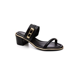 Tamanco Beira Rio Salto Grosso Feminino 8379.252 Preto