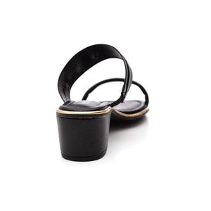 Tamanco Beira Rio Salto Grosso Feminino 8379.252 Preto