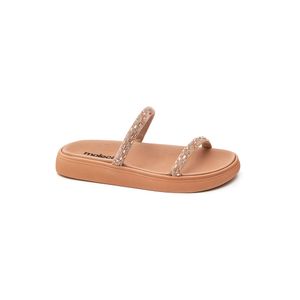 Chinelo Moleca Rasteira Feminino Tira Strass 5469.118.28485 Nude