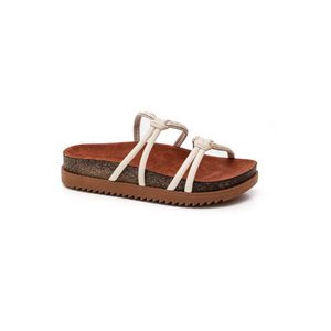 Chinelo Moleca Papete Feminina Tratorada 5500.111.29882 Off-White