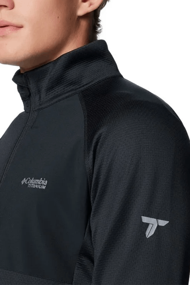 Jaqueta Fleece Columbia Masculina Triple Canyon Grid 2094961 Preto