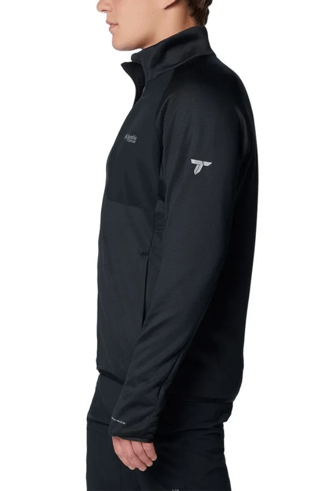 Jaqueta Fleece Columbia Masculina Triple Canyon Grid 2094961 Preto