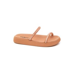 Chinelo Moleca Rasteira Feminina Tiras 5469.118 Nude