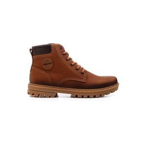 Bota Coturno Pegada Masculina Em Couro 181510-03 Caramelo
