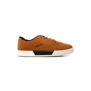 Tênis Mode On Casual Masculino Cadarço 070 Caramelo