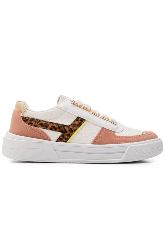 Tênis Chá De Mel Casual Feminino Napa Vnz094 Branco