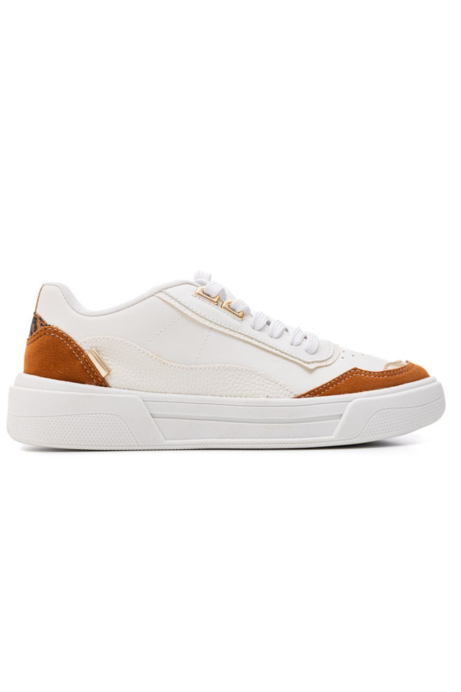 Tênis Chá De Mel Casual Feminino Napa Vnz093 Branco