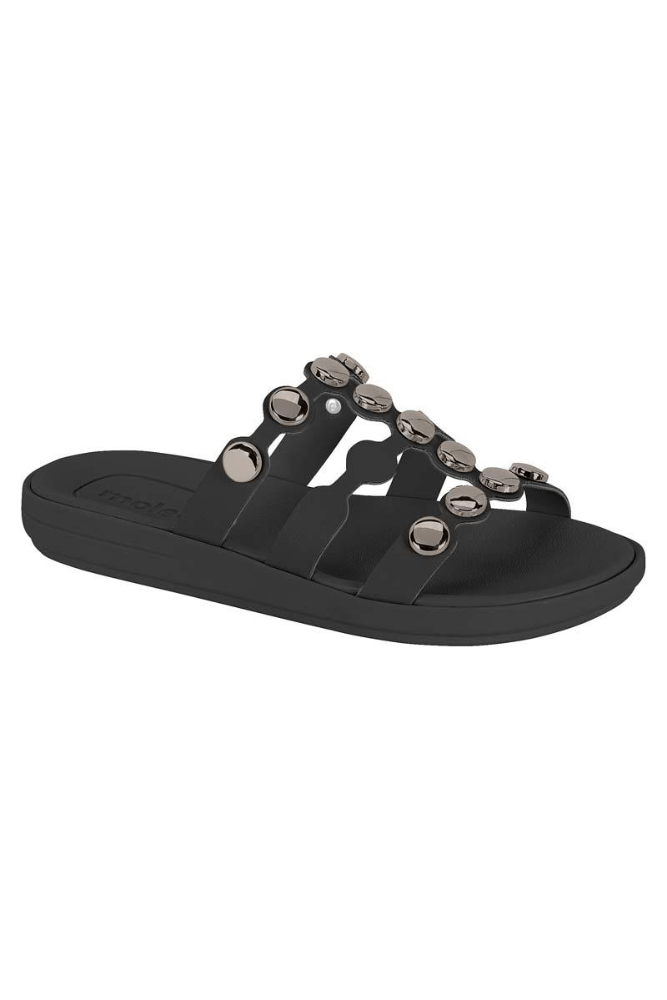Chinelo Moleca Rasteira Feminino Napa 5525.105.9569 Preto