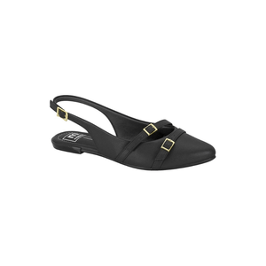 Sapatilha Moleca Slingback Feminino Fivela 5444.332 Preto