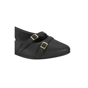 Sapatilha Moleca Slingback Feminino Fivela 5444.332 Preto