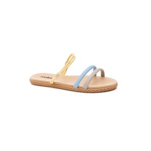 Chinelo Moleca Rasteira Feminino Com Tira Dupla 5452.130.29124 Amarelo