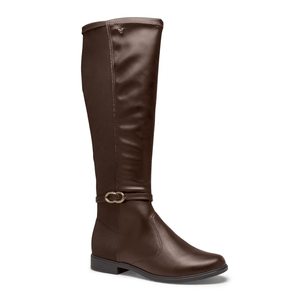 Bota Mississipi Cano Alto Feminina Salto Baixo Me791-02 Marrom