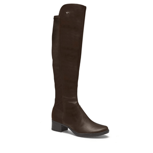 Bota Mississipi Cano Longo Feminina Salto Bloco Me123-02 Marrom