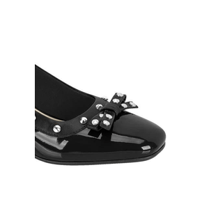 Sapato Moleca Salto Médio Feminino Verniz 5822.103.14461 Preto
