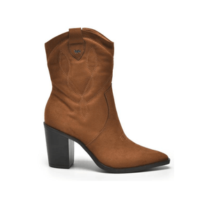 Bota Via Marte Country Western Feminina Camurça 091-009-01 Caramelo