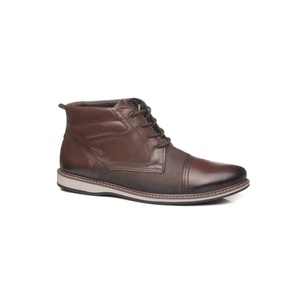 Bota Pegada Casual Masculina Couro 125152-03 Marrom