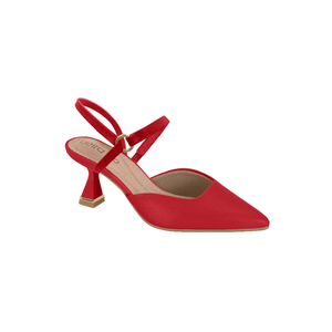 Sapato Beira Rio Slingback Feminino Salto Taça 4322.104.9569 Vermelho