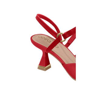 Sapato Beira Rio Slingback Feminino Salto Taça 4322.104.9569 Vermelho
